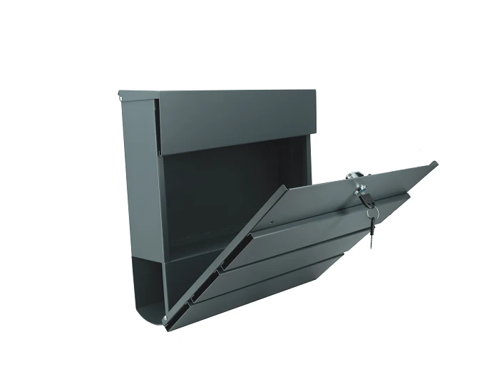 Modern Wall Mounted Mailbox with Newspaper Holder factory