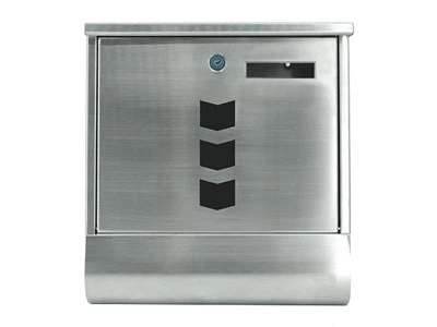 Wandbriefkasten aus Edelstahl